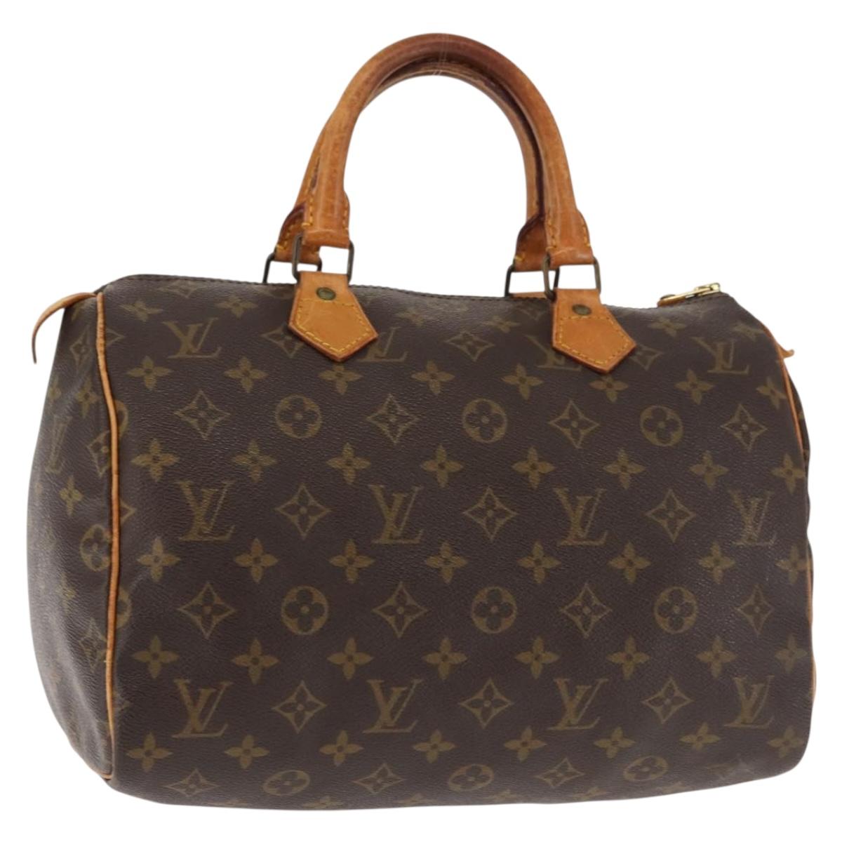 LOUIS VUITTON Monogram Speedy 30 Hand Bag M41526 LV Auth 146662