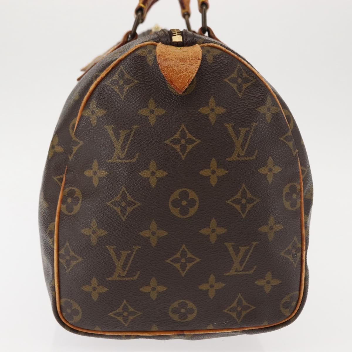 LOUIS VUITTON Monogram Speedy 30 Hand Bag M41526 LV Auth 146662