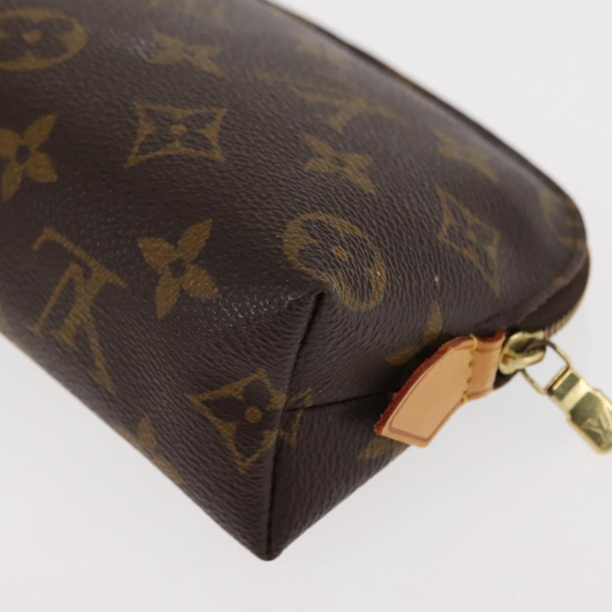 LOUIS VUITTON Monogram Pochette Cosmetic PM Cosmetic Pouch M47515 LV Auth 146683