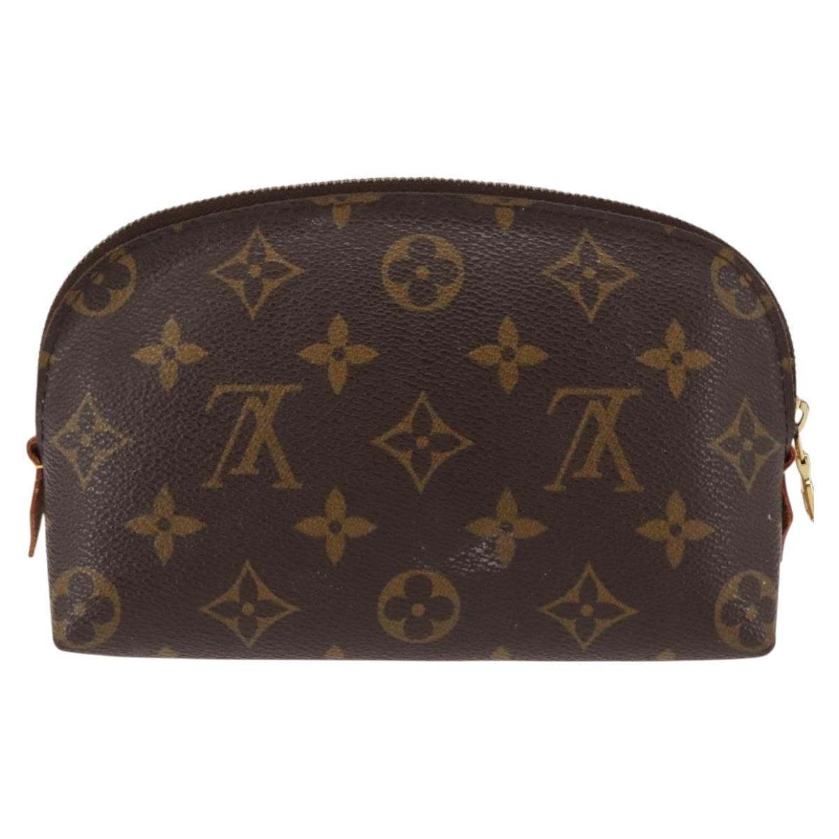 LOUIS VUITTON Monogram Pochette Cosmetic PM Cosmetic Pouch M47515 LV Auth 146683