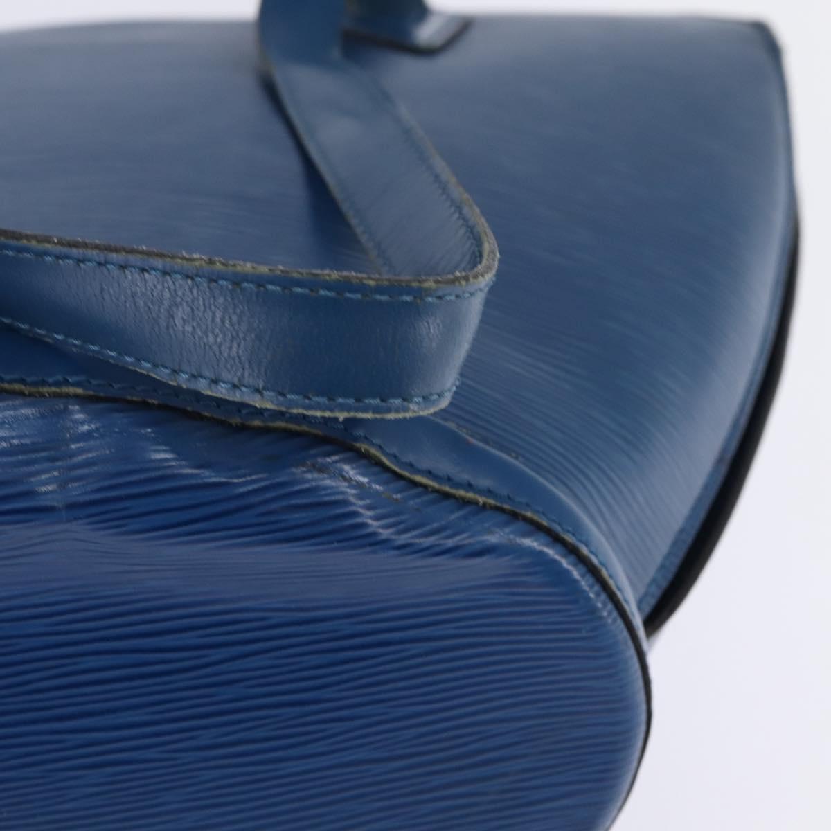 LOUIS VUITTON Epi Saint Jacques Shopping Shoulder Bag Blue M52275 LV Auth 146699