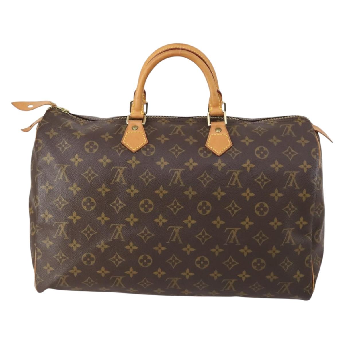 LOUIS VUITTON Monogram Speedy 40 Hand Bag M41522 LV Auth 146700