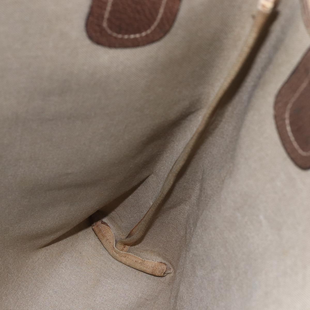 GUCCI GG Supreme Web Sherry Line Tote Bag PVC Beige Gold 39 02 003 Auth 146707