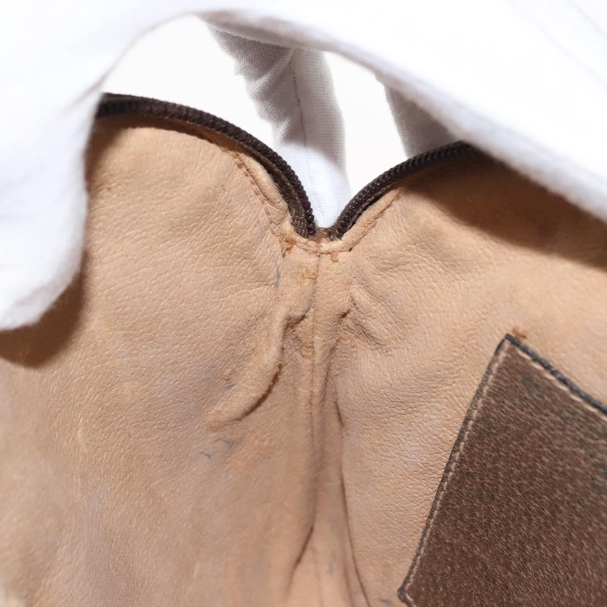 GUCCI GG Supreme Web Sherry Line Bag PVC Beige Gold 904 02 047 Auth 146714