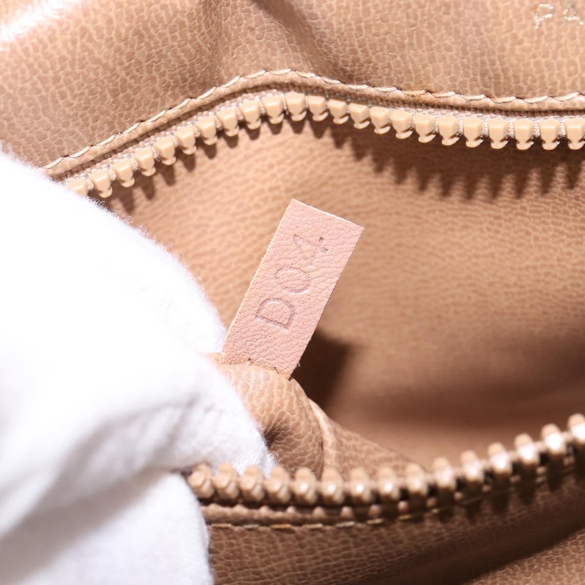 CELINE Macadam Canvas Shoulder Bag PVC Beige Gold Auth 146716