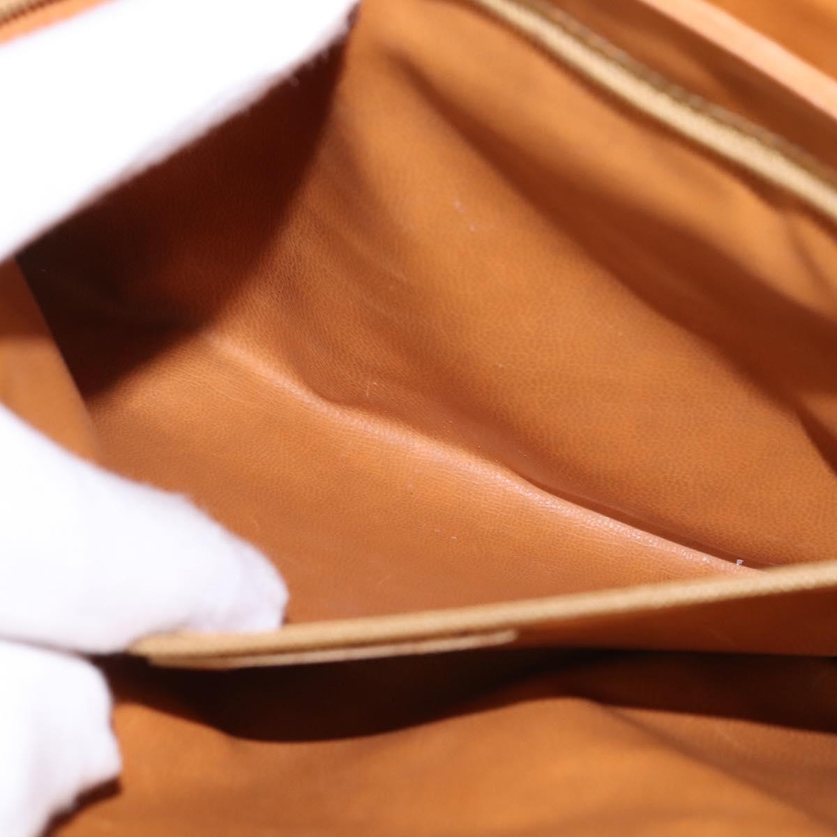 BALENCIAGA Shoulder Bag PVC Navy Gold Auth 146719