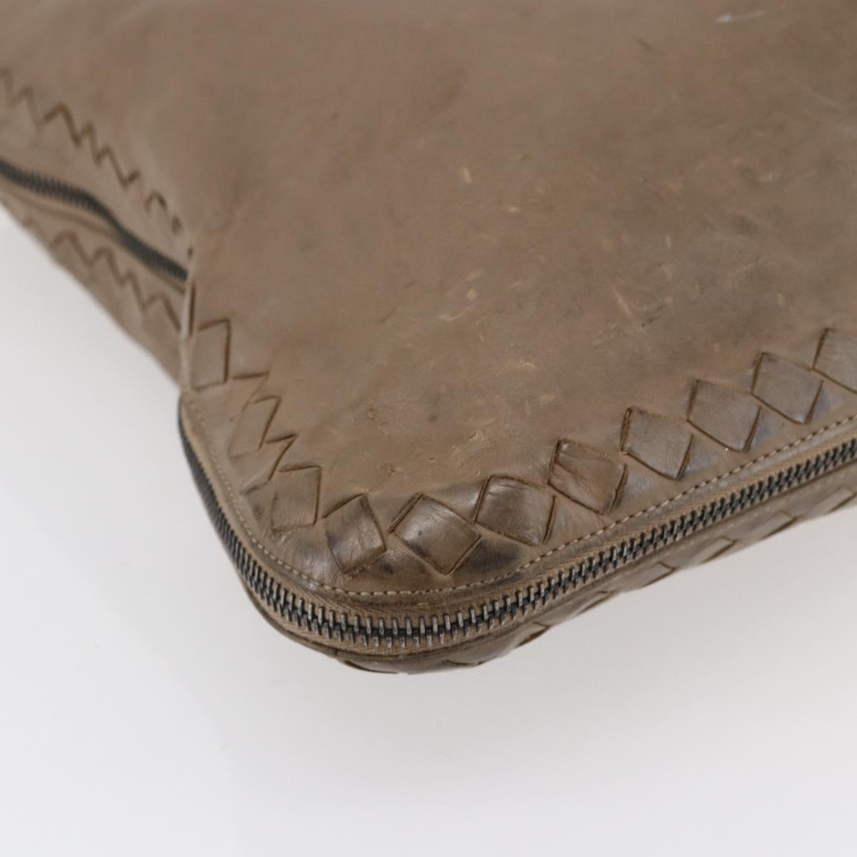 BOTTEGA VENETA INTRECCIATO Tote Bag Leather Beige Auth 146728