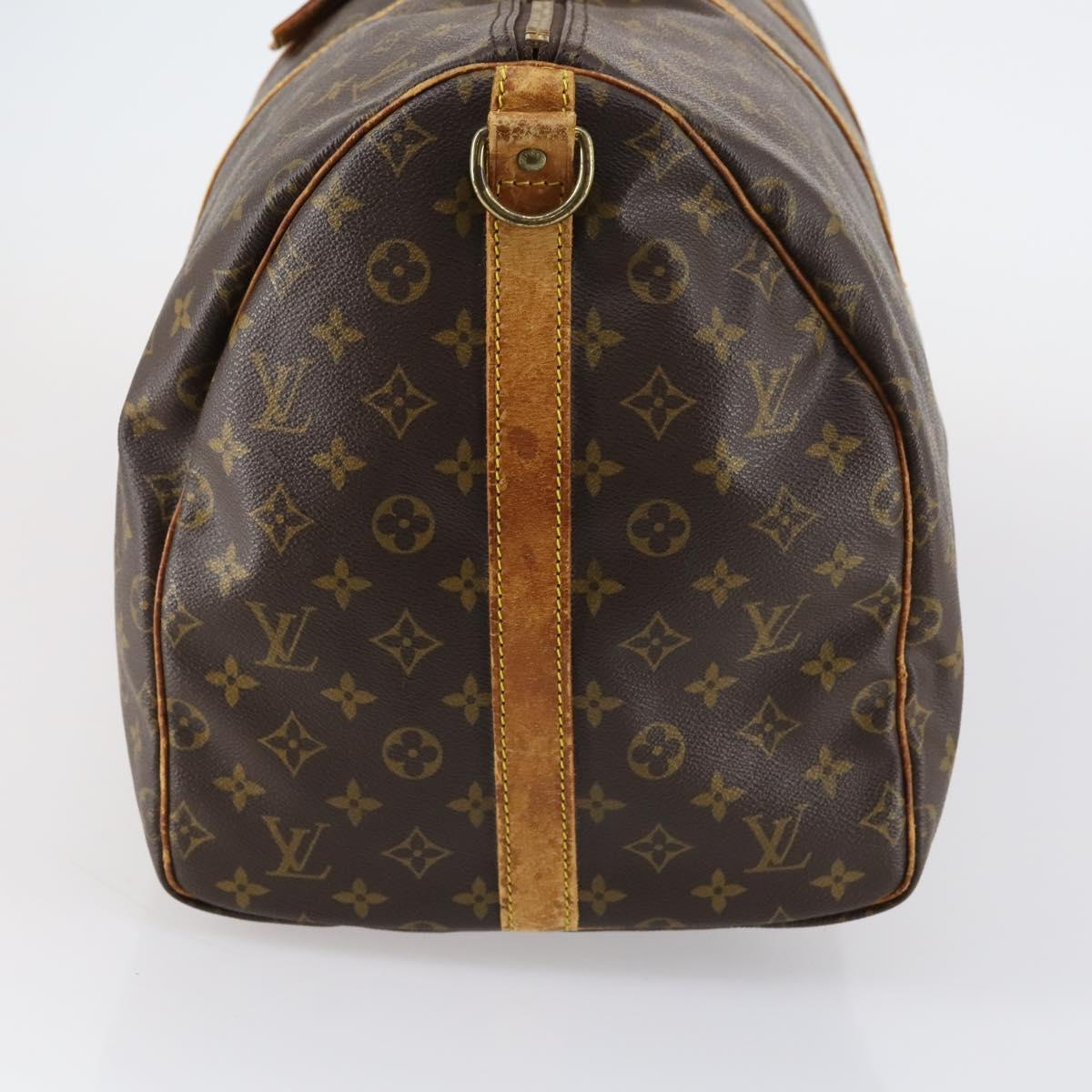 LOUIS VUITTON Monogram Keepall Bandouliere 55 Boston Bag M41414 LV Auth 146741