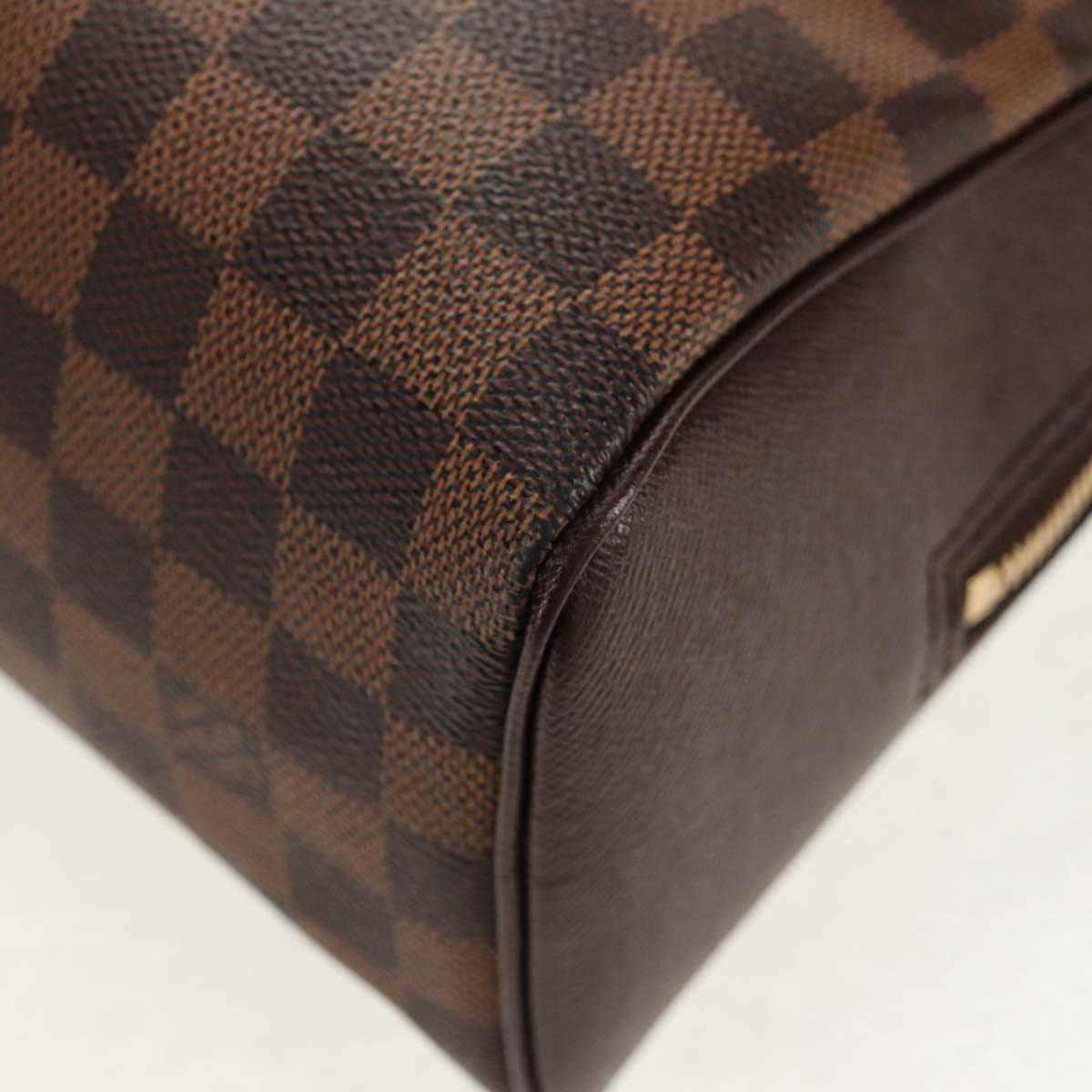 LOUIS VUITTON Damier Ebene Brera Hand Bag N51150 LV Auth 146743V