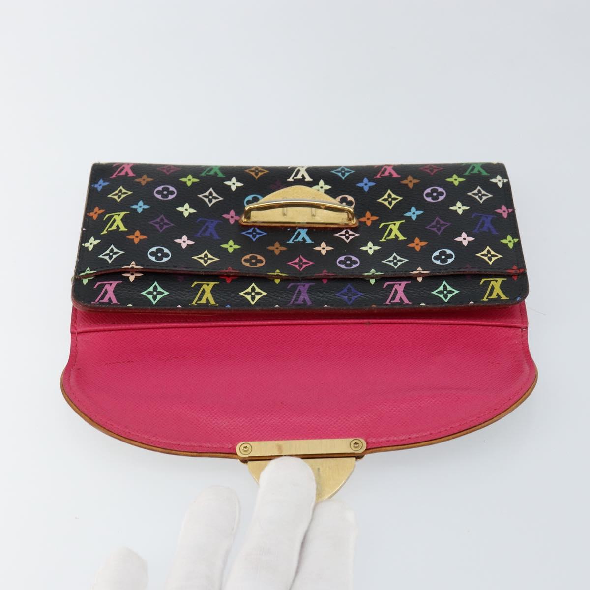 LOUIS VUITTON Monogram Multicolor Portefeuille Eugenie Wallet M93738 Auth 146747