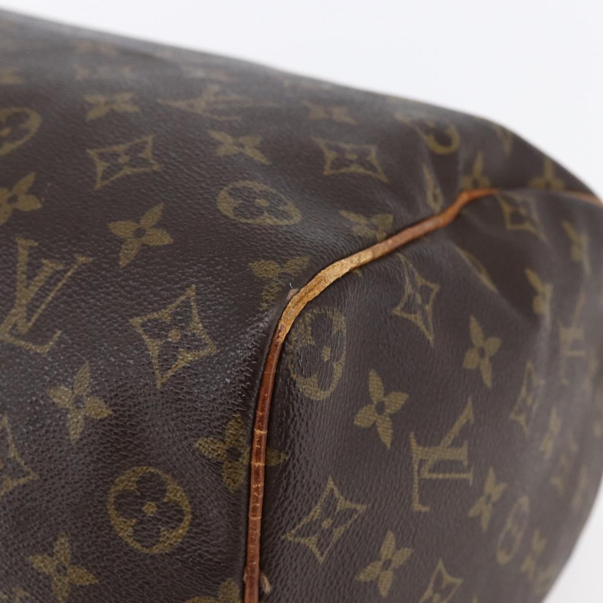 LOUIS VUITTON Monogram Speedy 35 Hand Bag M41524 LV Auth 146765