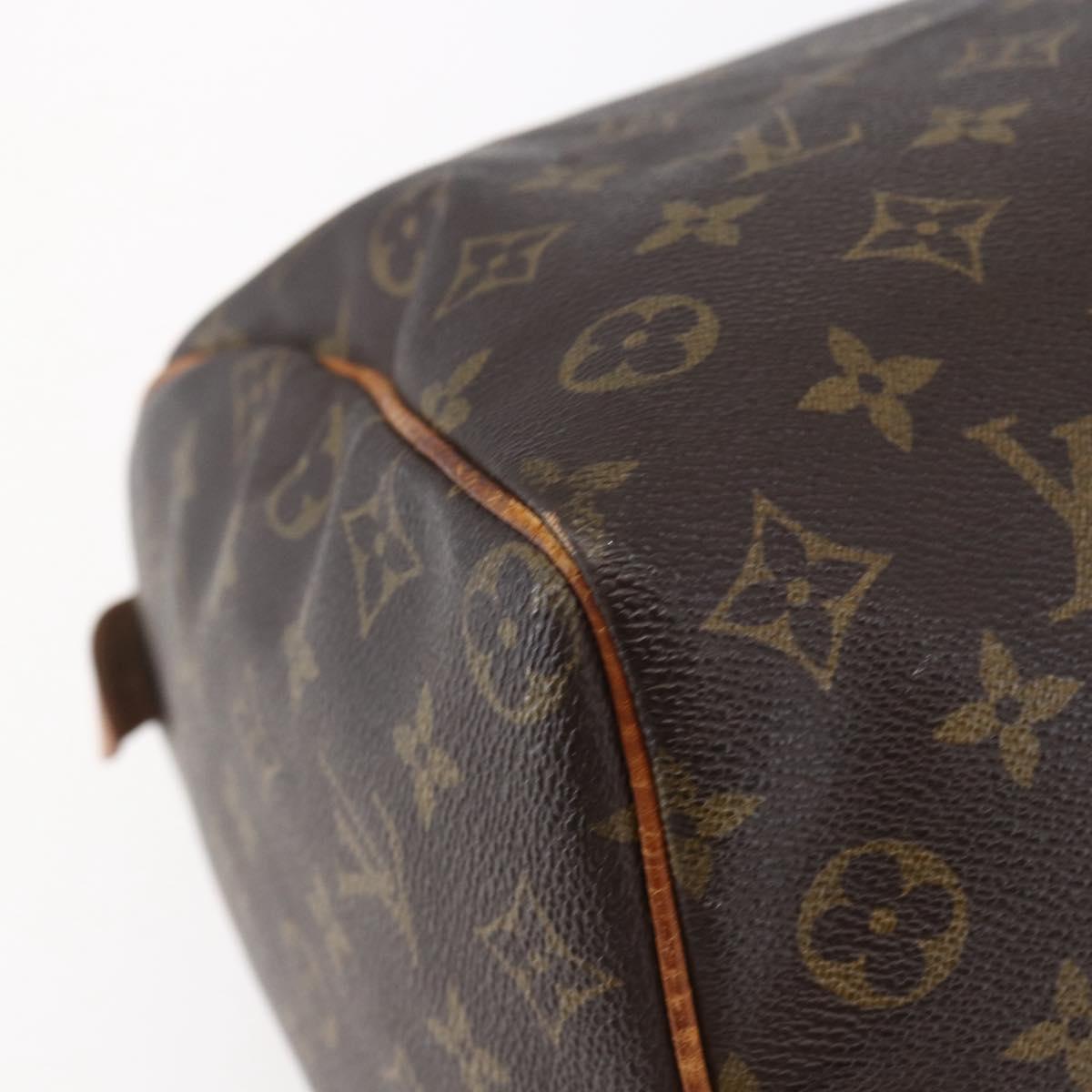 LOUIS VUITTON Monogram Speedy 35 Hand Bag M41524 LV Auth 146765
