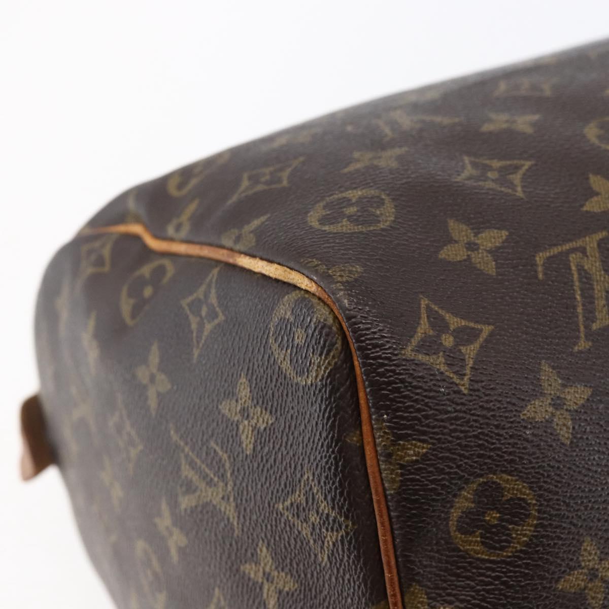 LOUIS VUITTON Monogram Speedy 35 Hand Bag M41524 LV Auth 146765