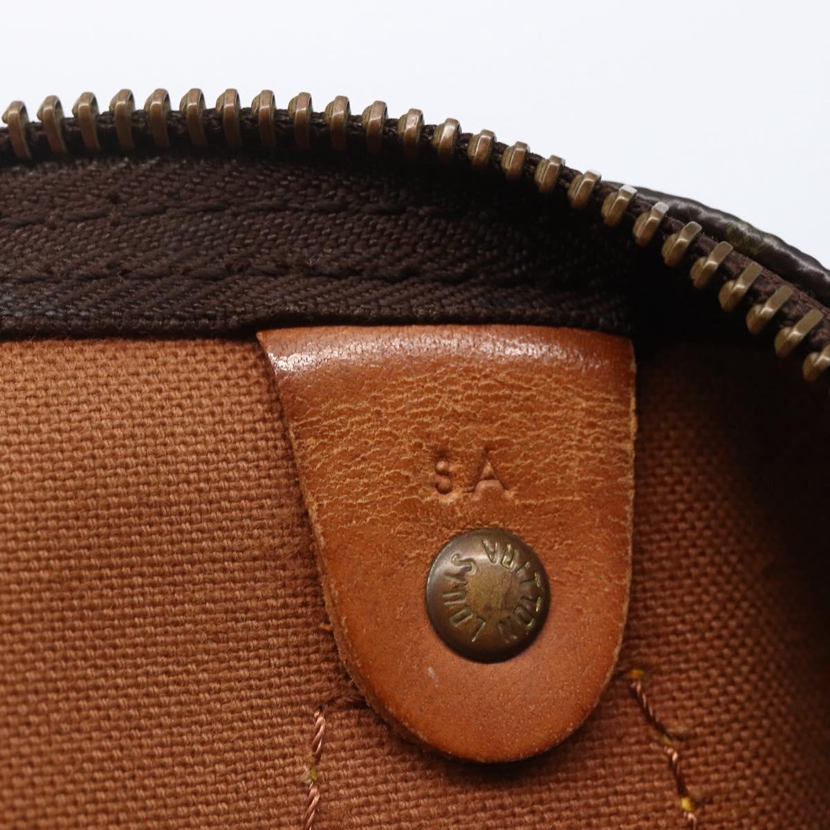 LOUIS VUITTON Monogram Speedy 35 Hand Bag M41524 LV Auth 146765