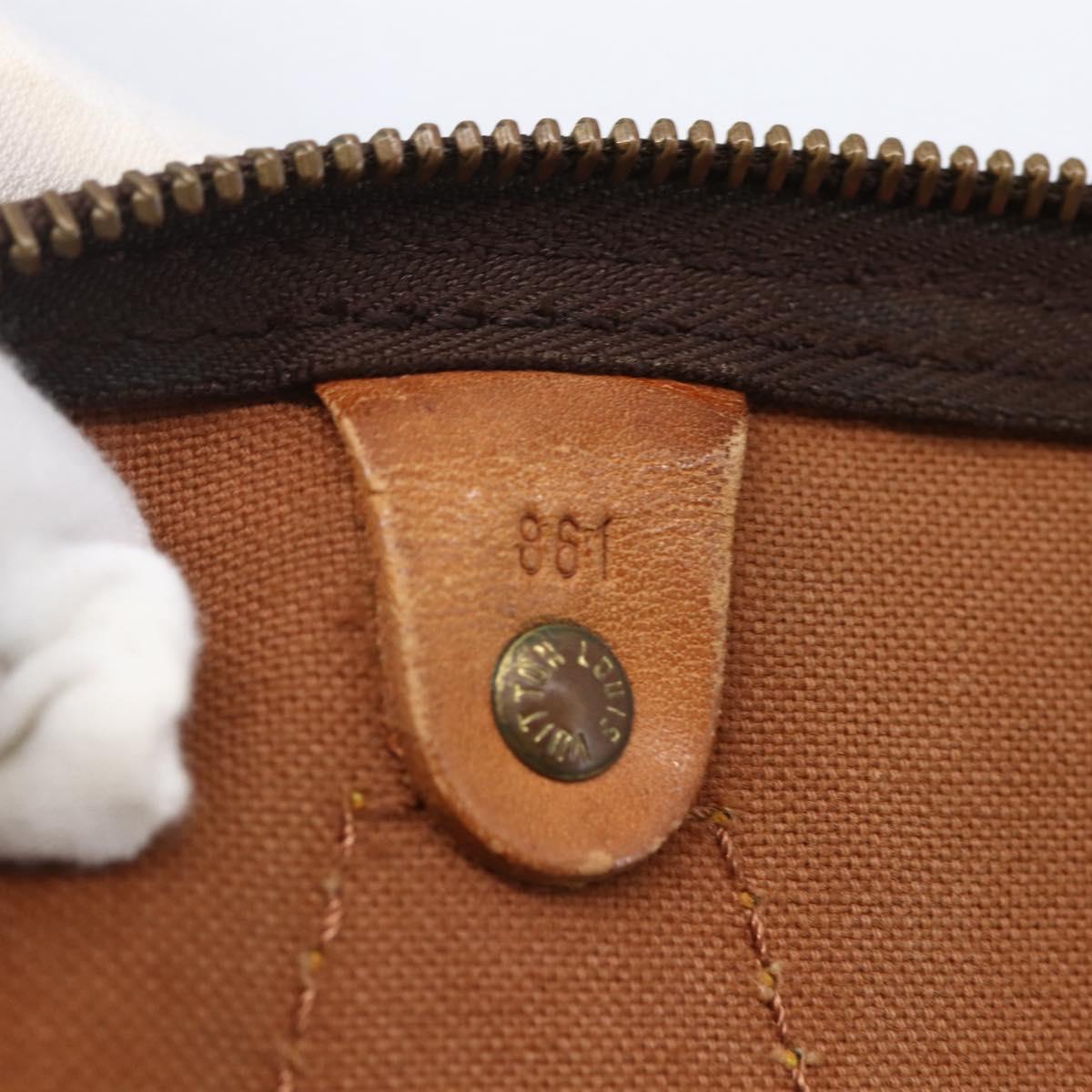 LOUIS VUITTON Monogram Speedy 35 Hand Bag M41524 LV Auth 146765