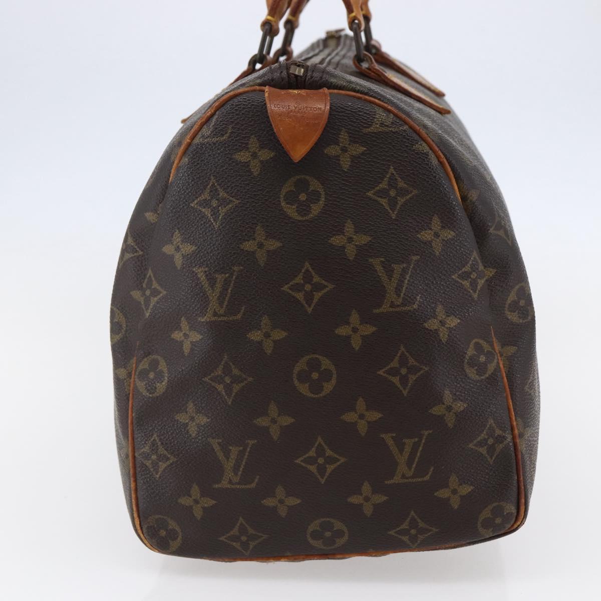 LOUIS VUITTON Monogram Speedy 35 Hand Bag M41524 LV Auth 146765