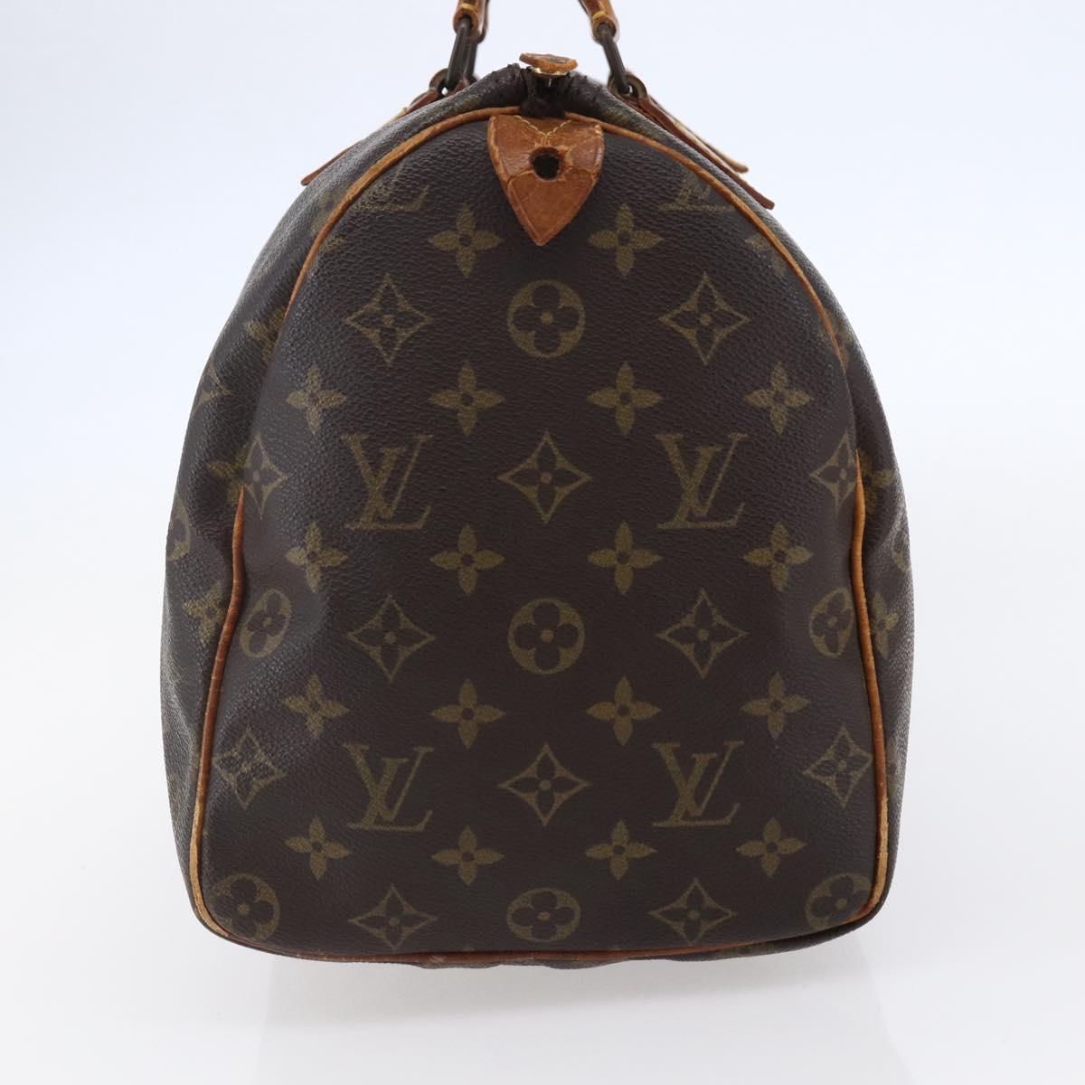 LOUIS VUITTON Monogram Speedy 35 Hand Bag M41524 LV Auth 146765