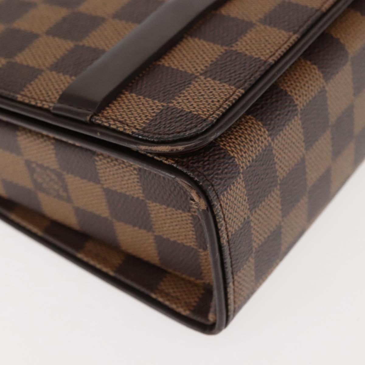 LOUIS VUITTON Damier Ebene Tribeca Ron Shoulder Bag N51160 LV Auth 146766