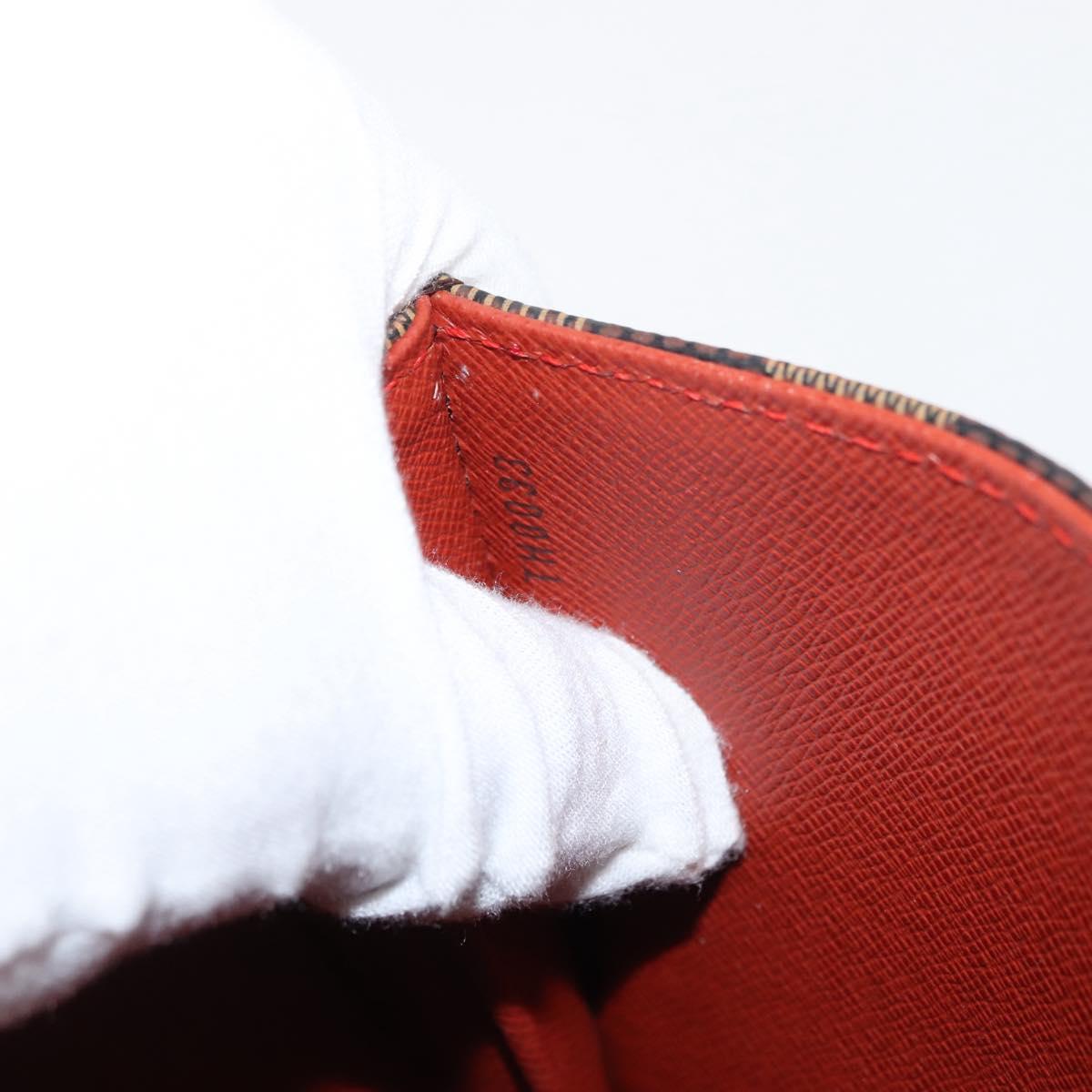 LOUIS VUITTON Damier Ebene Tribeca Ron Shoulder Bag N51160 LV Auth 146766