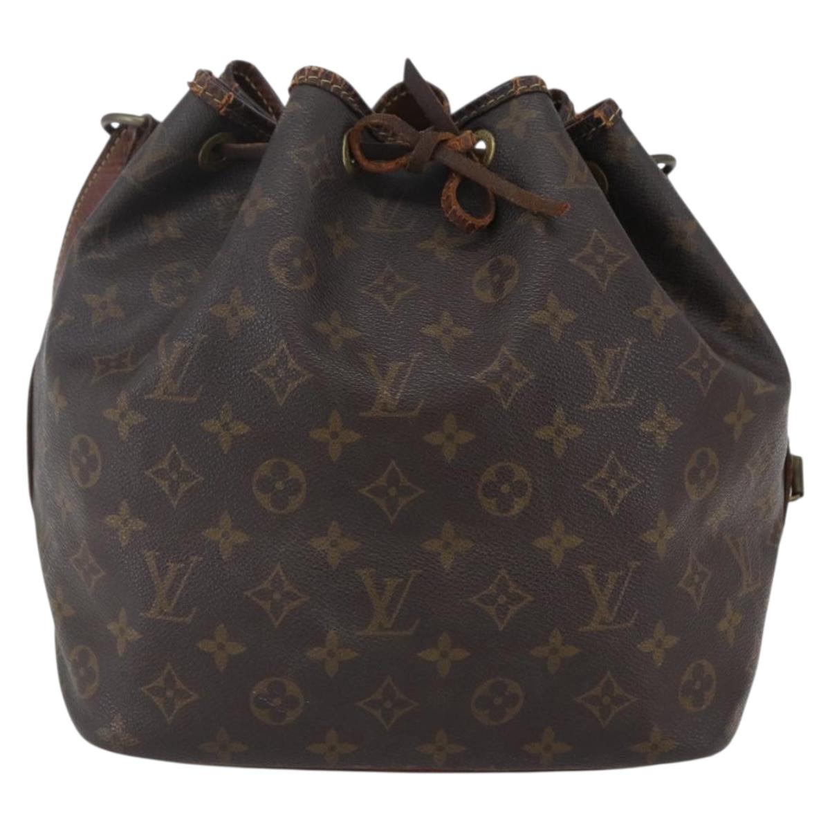 LOUIS VUITTON Monogram Petit Noe Shoulder Bag M42226 LV Auth 146768