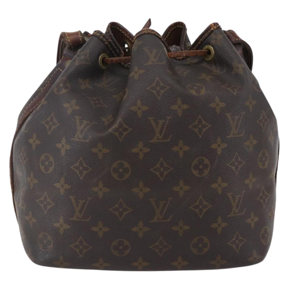 LOUIS VUITTON Monogram Petit Noe Shoulder Bag M42226 LV Auth 146768