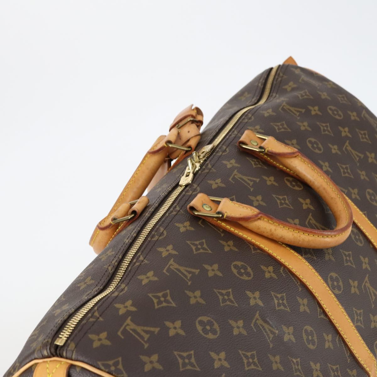 LOUIS VUITTON Monogram Keepall 55 Boston Bag M41424 LV Auth 146775
