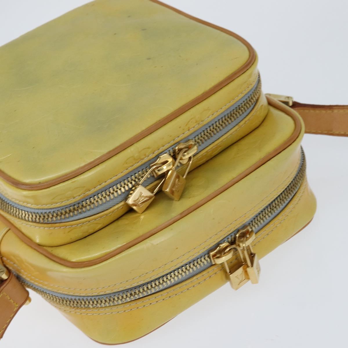 LOUIS VUITTON Monogram Vernis Wooster Shoulder Bag Gris M91036 LV Auth 146779