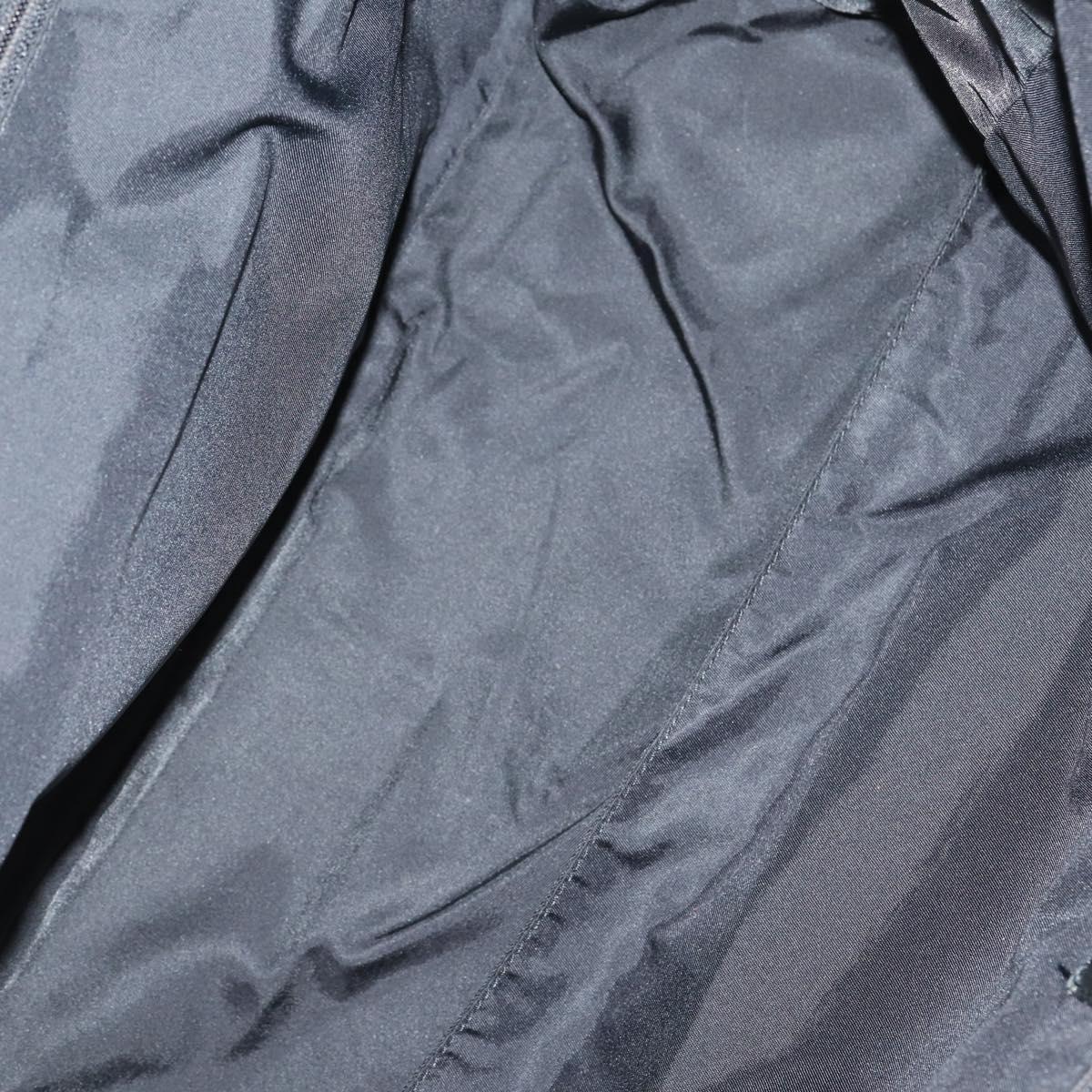 CHANEL New travel line Tote Bag Nylon Black gold CC Auth 146789