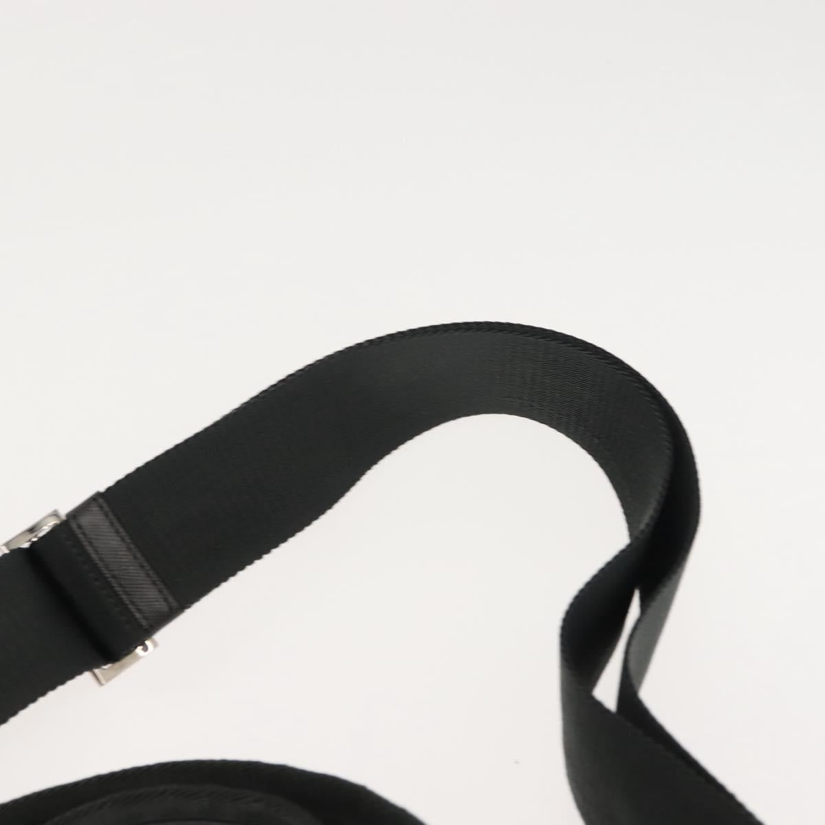 PRADA Tote Bag Nylon 2way Khaki Silver Auth 146790