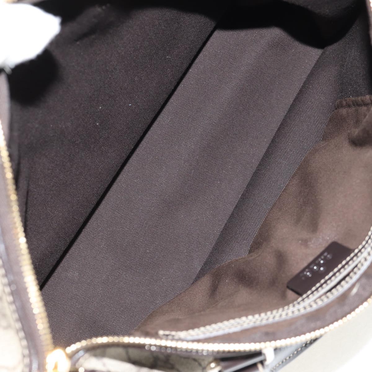 GUCCI GG Supreme Hand Bag PVC Beige Gold 190259 Auth 146791V