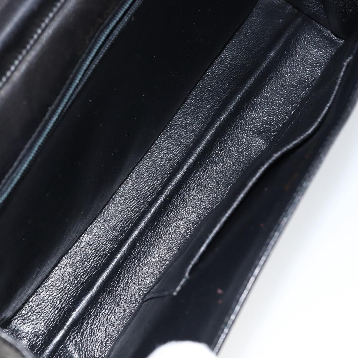 CHANEL COCO Mark Chain Shoulder Bag Lamb Skin Vintage Black CC Auth 146795