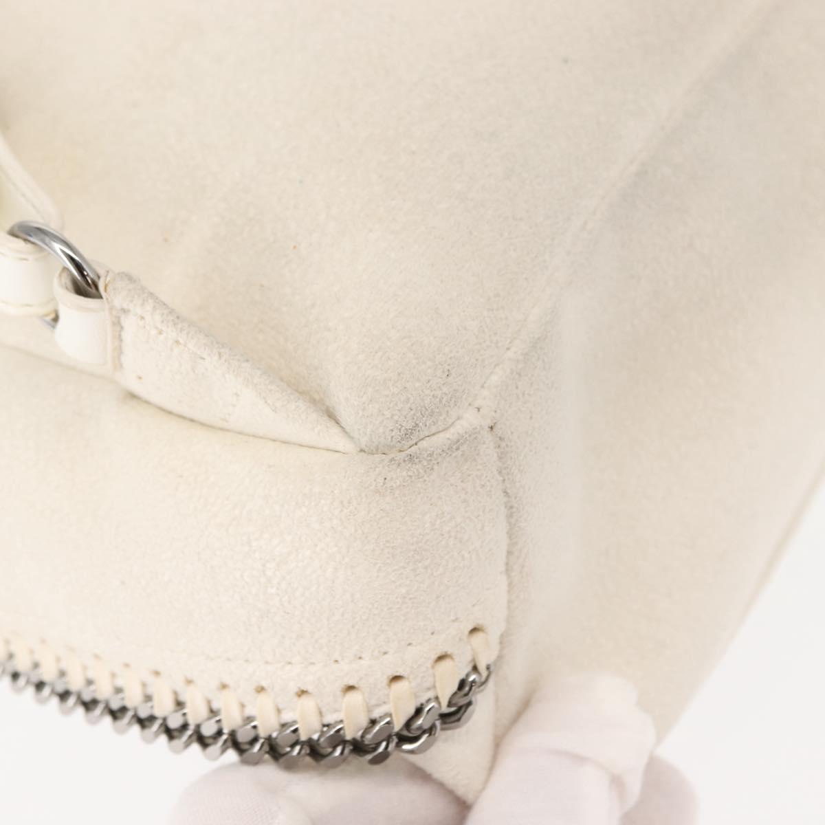 Stella MacCartney Falabella Backpack Polyester White Silver 468908 Auth 146805