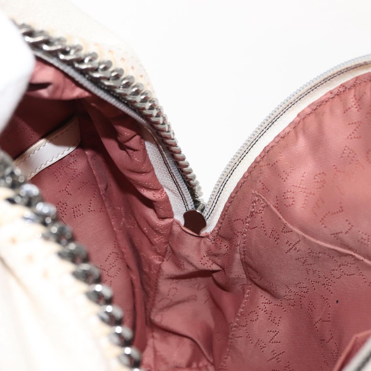 Stella MacCartney Falabella Backpack Polyester White Silver 468908 Auth 146805