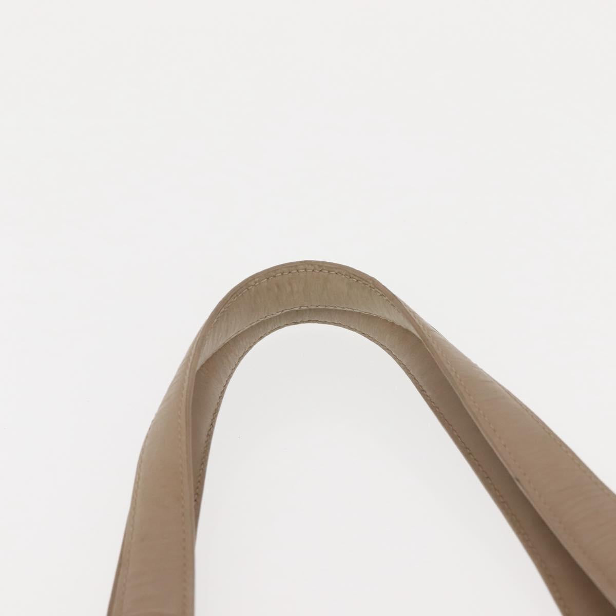 CHANEL New Travel Line Tote Bag Nylon Beige gold CC Auth 146811