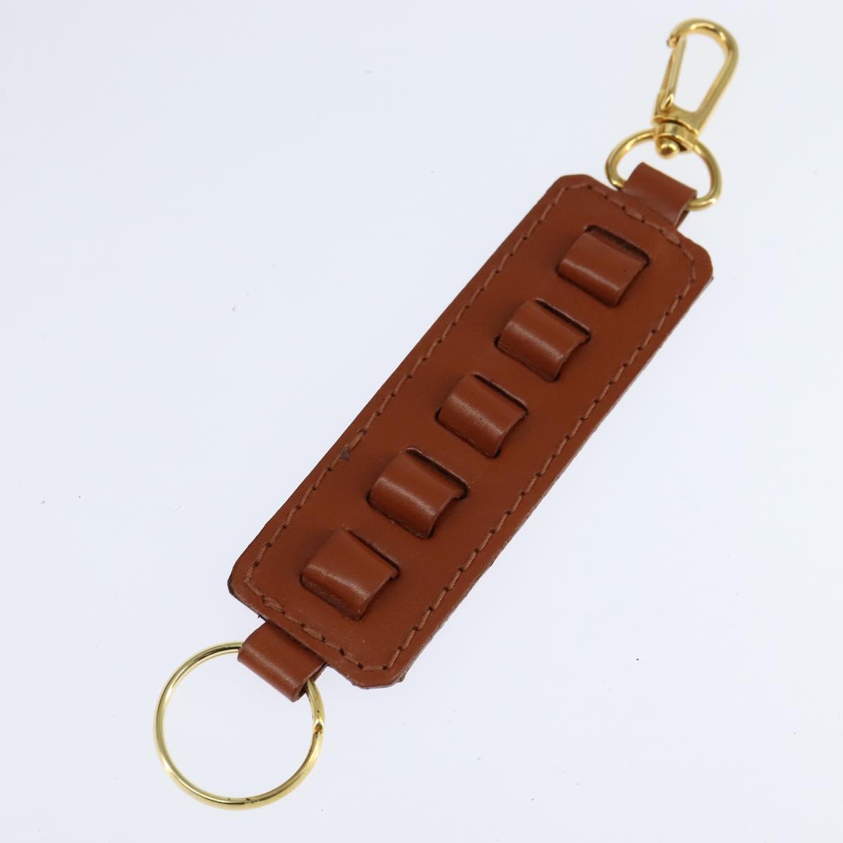 MCM Logogram Vicetos Boston Bag PVC Brown Gold Auth 146828