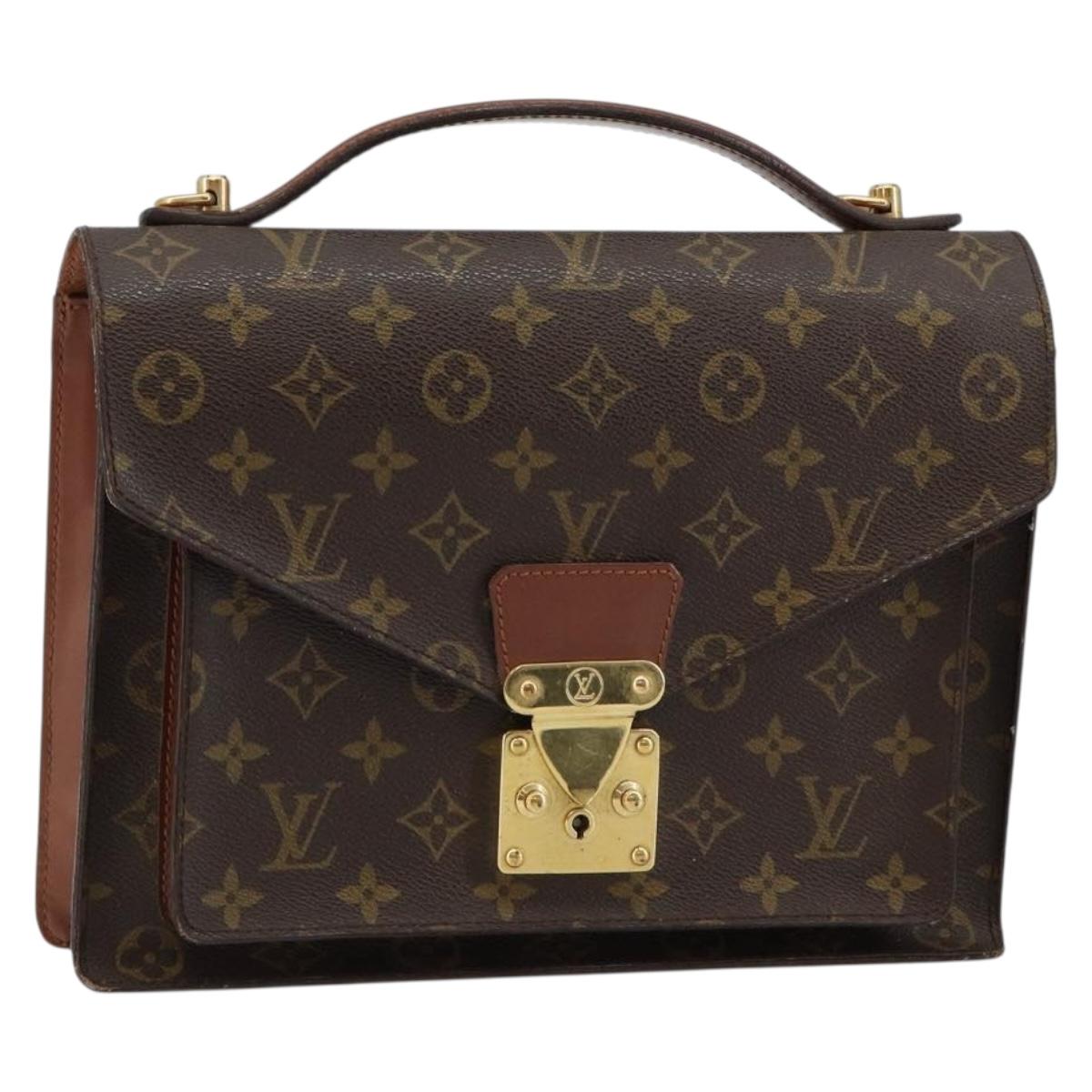 LOUIS VUITTON Monogram Monceau 28 Hand Bag M51185 LV Auth 146829