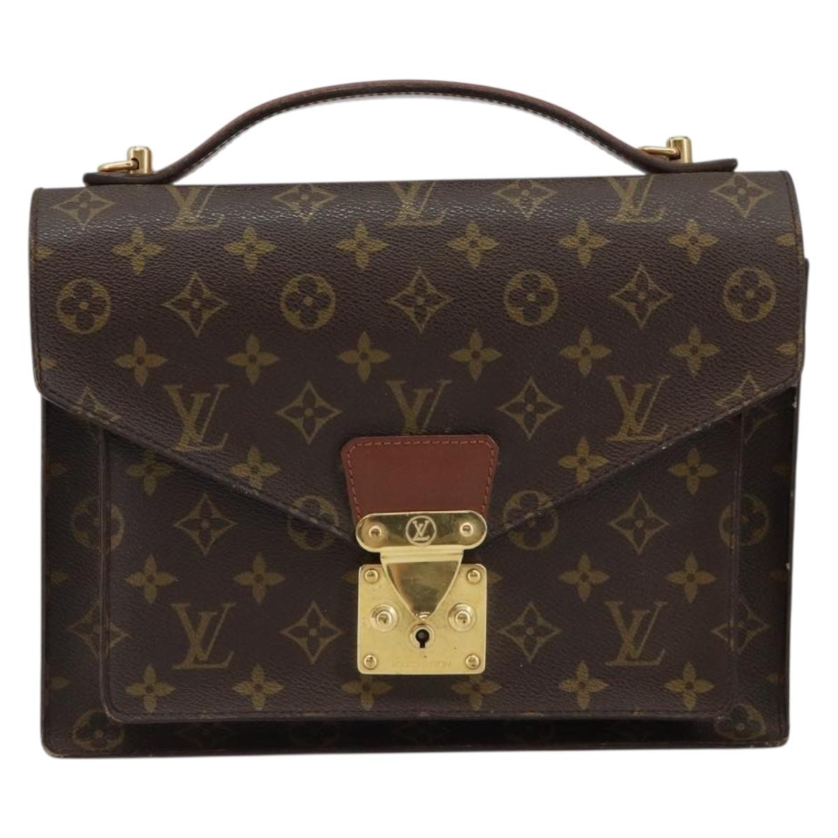 LOUIS VUITTON Monogram Monceau 28 Hand Bag M51185 LV Auth 146829