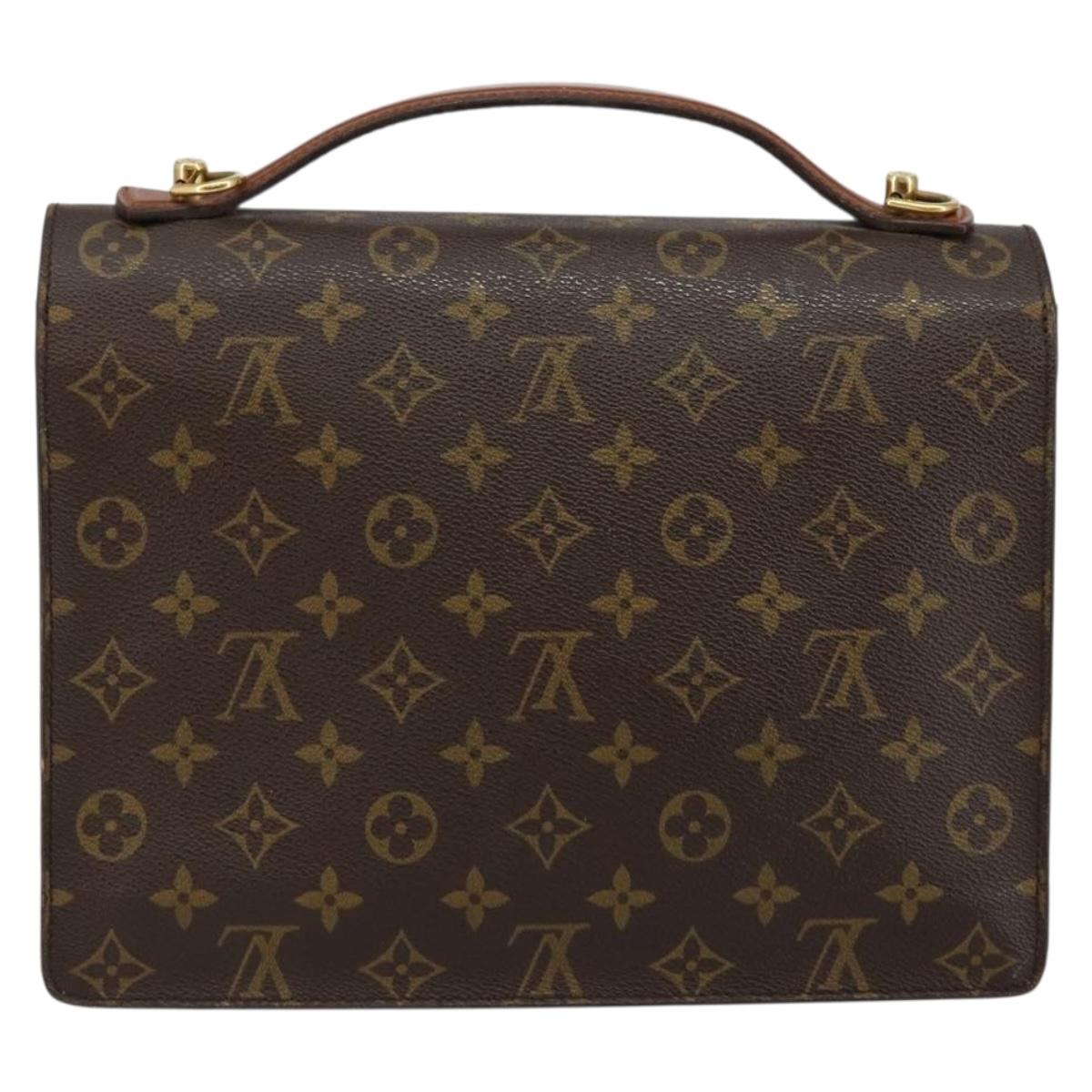 LOUIS VUITTON Monogram Monceau 28 Hand Bag M51185 LV Auth 146829