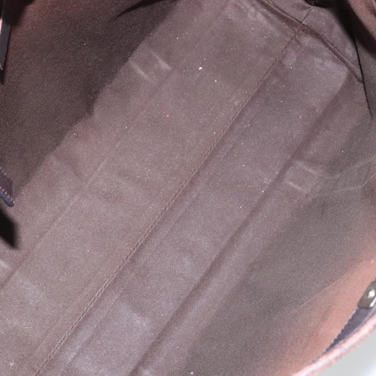 GUCCI GG Supreme Tote Bag PVC Beige Silver 111595 Auth 146837