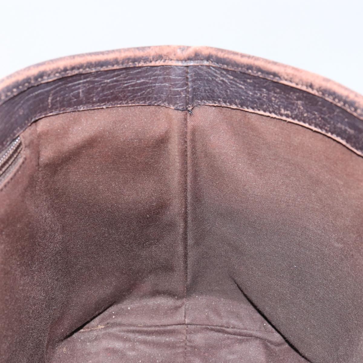 GUCCI GG Supreme Tote Bag PVC Beige Silver 111595 Auth 146837