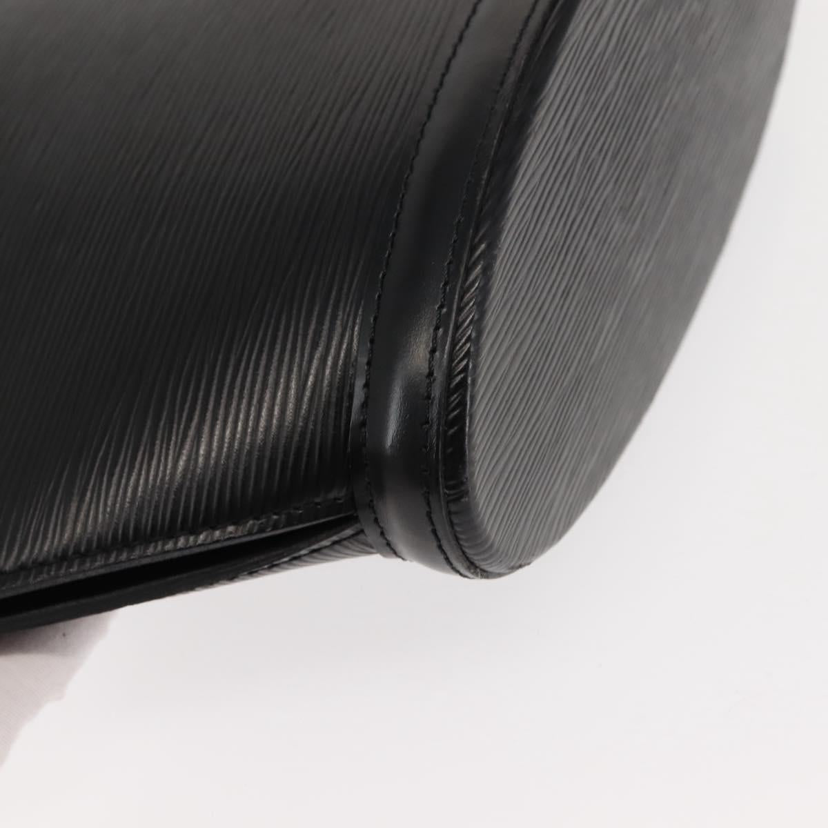 LOUIS VUITTON Epi Saint Jacques Powanie Long Bag Black M52332 LV Auth 146849