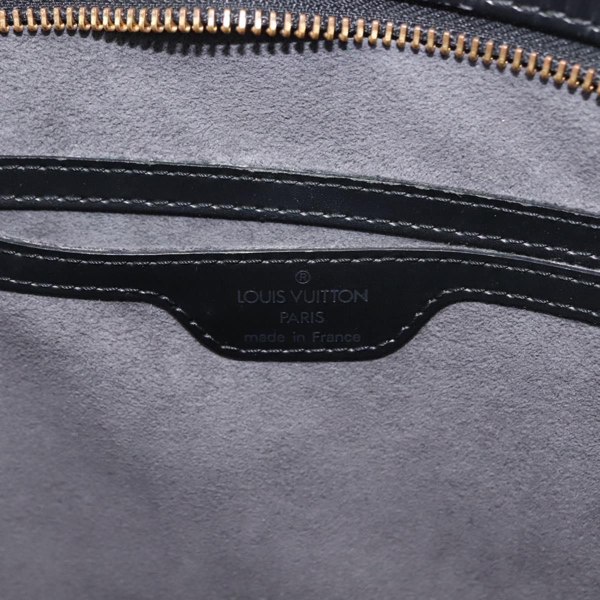 LOUIS VUITTON Epi Saint Jacques Powanie Long Bag Black M52332 LV Auth 146849