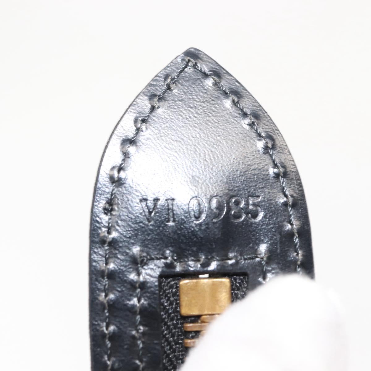 LOUIS VUITTON Epi Saint Jacques Powanie Long Bag Black M52332 LV Auth 146849