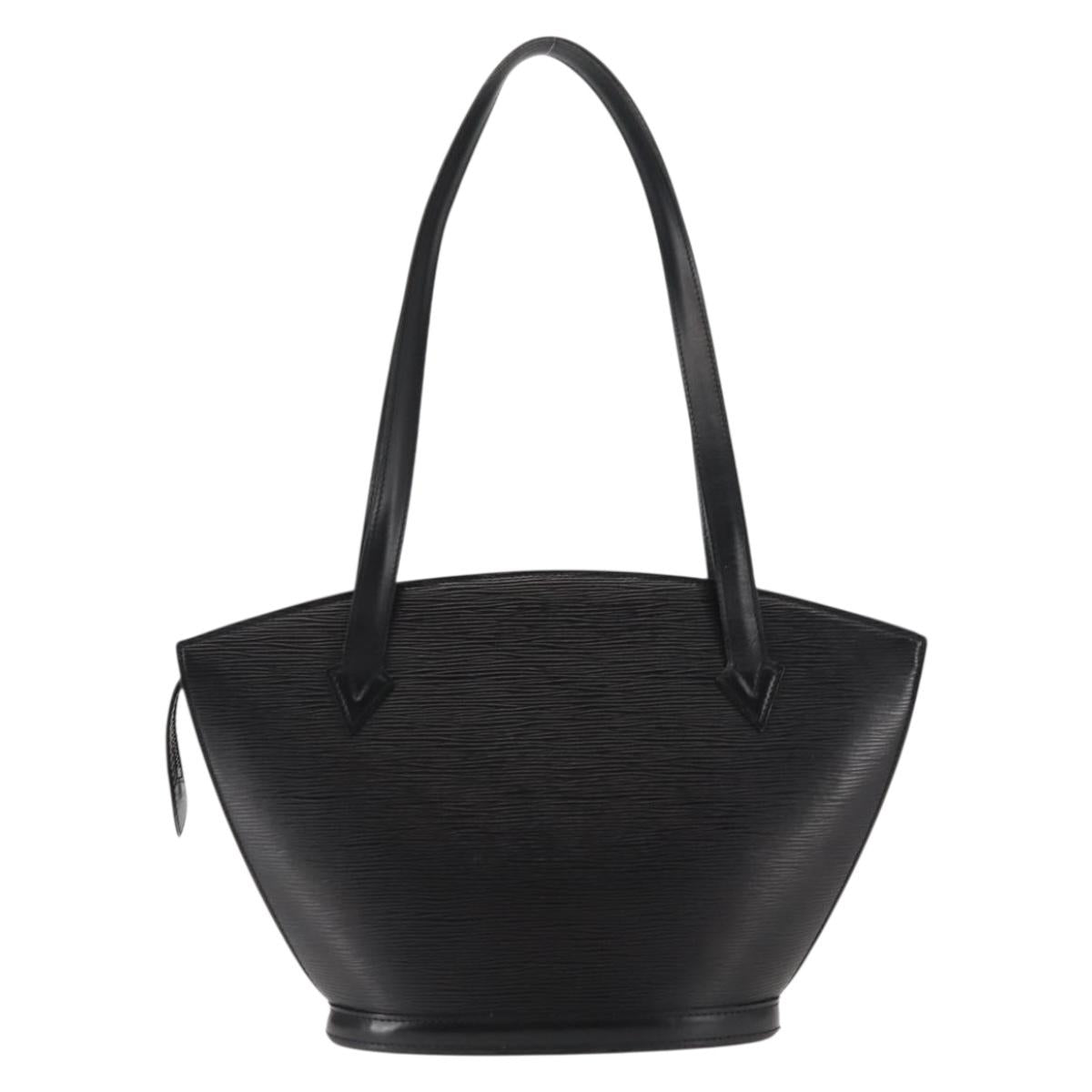 LOUIS VUITTON Epi Saint Jacques Powanie Long Bag Black M52332 LV Auth 146849