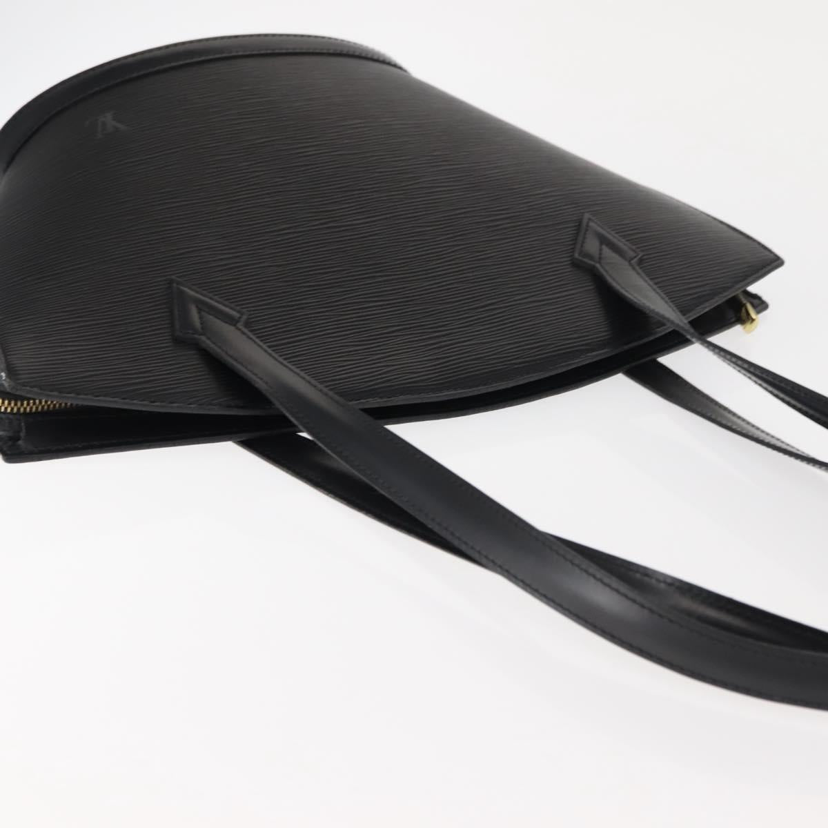 LOUIS VUITTON Epi Saint Jacques Powanie Long Bag Black M52332 LV Auth 146849