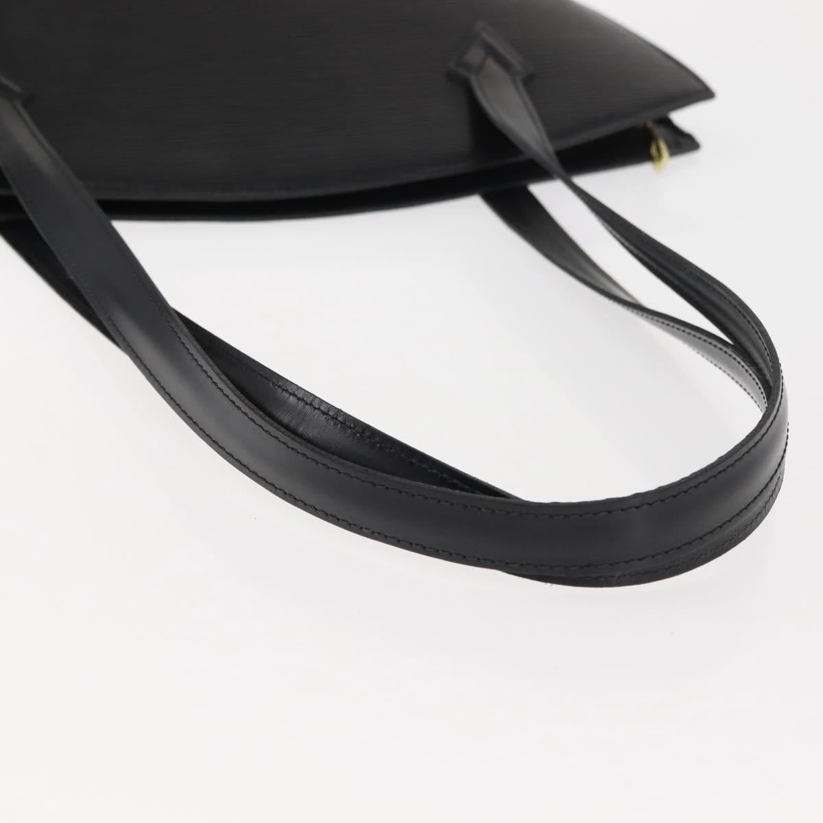 LOUIS VUITTON Epi Saint Jacques Powanie Long Bag Black M52332 LV Auth 146849