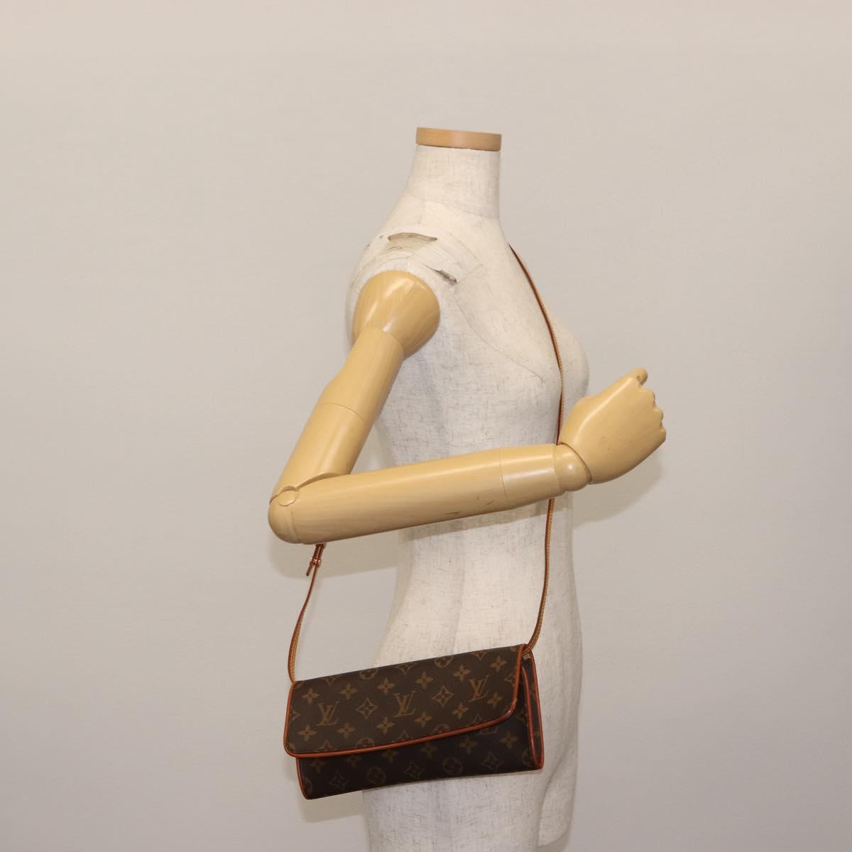 LOUIS VUITTON Monogram Pochette Twin GM Shoulder Bag M51852 LV Auth 146850