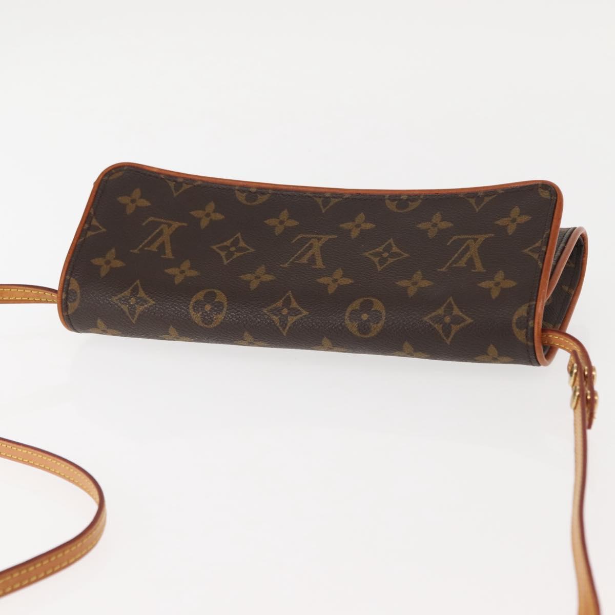 LOUIS VUITTON Monogram Pochette Twin GM Shoulder Bag M51852 LV Auth 146850