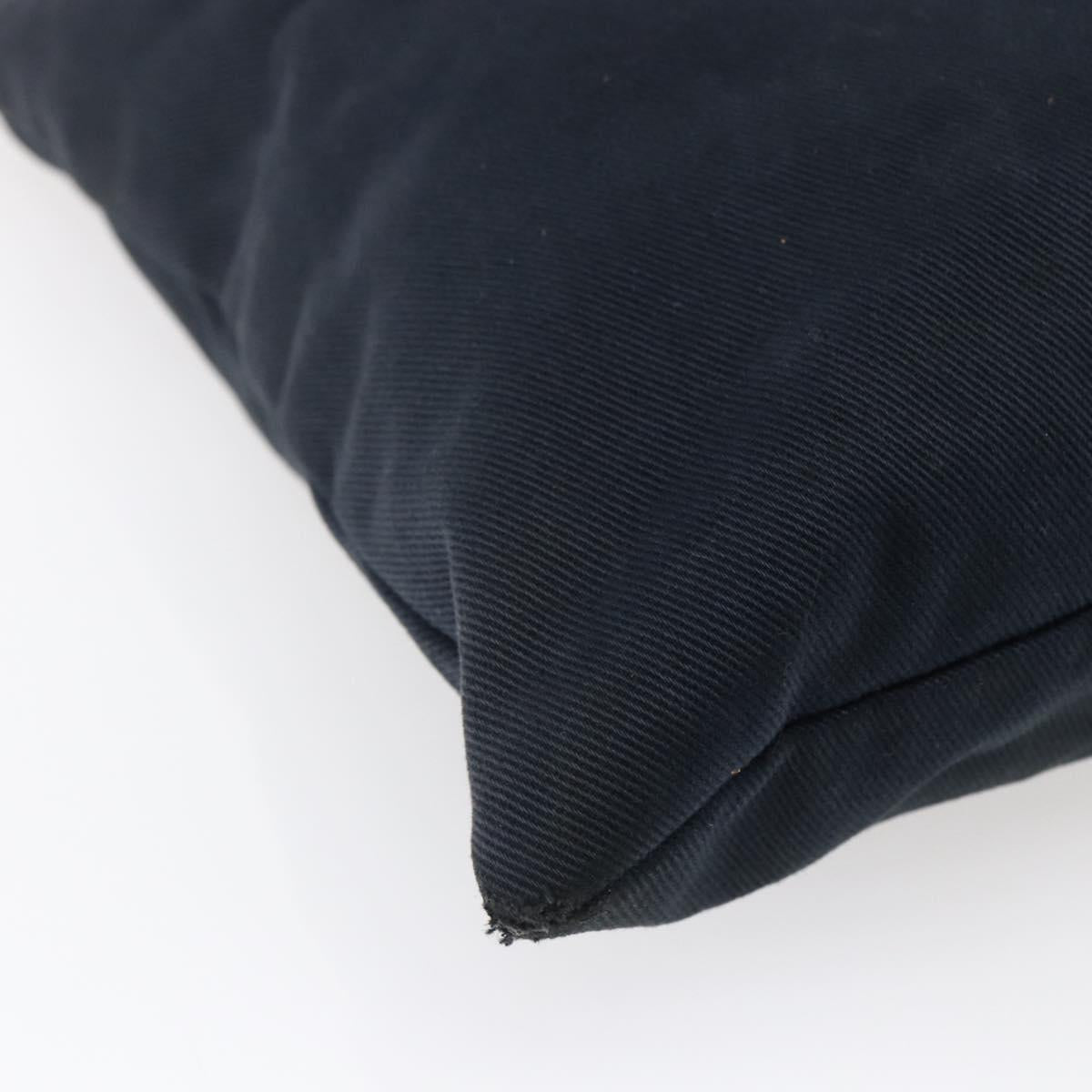 SAINT LAURENT Kahala Tote Bag Canvas Black Silver 121631 Auth 146863