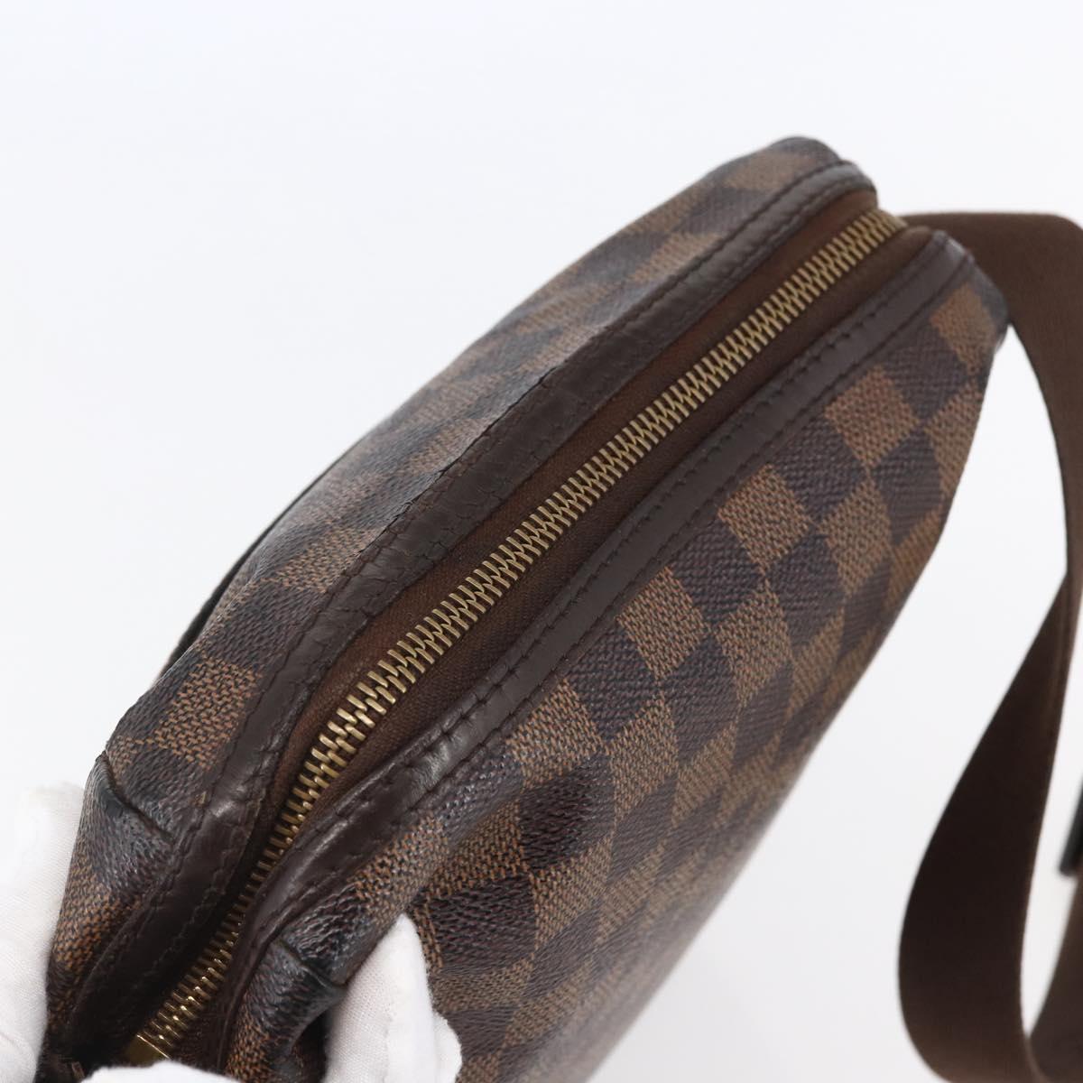 LOUIS VUITTON Damier Ebene Trotteur Beaubourg Shoulder Bag N41135 LV Auth 146870